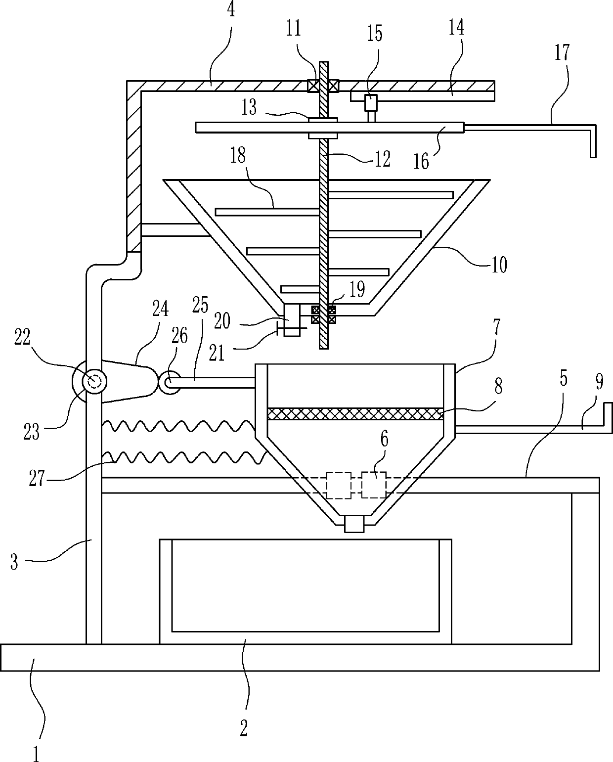 Rare earth chloride solution movable filtration equipment for producing rare earth chloride carbonate