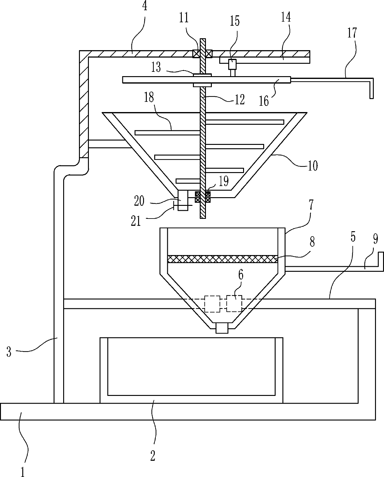 Rare earth chloride solution movable filtration equipment for producing rare earth chloride carbonate