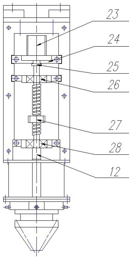 Coaxial powder delivery nozzle applied to variable spot technique