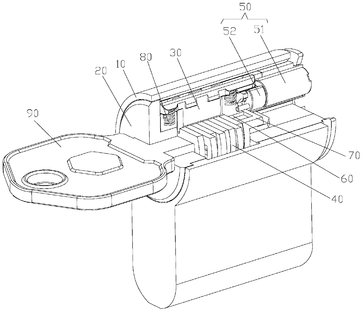 Lock cylinder and unlocking key