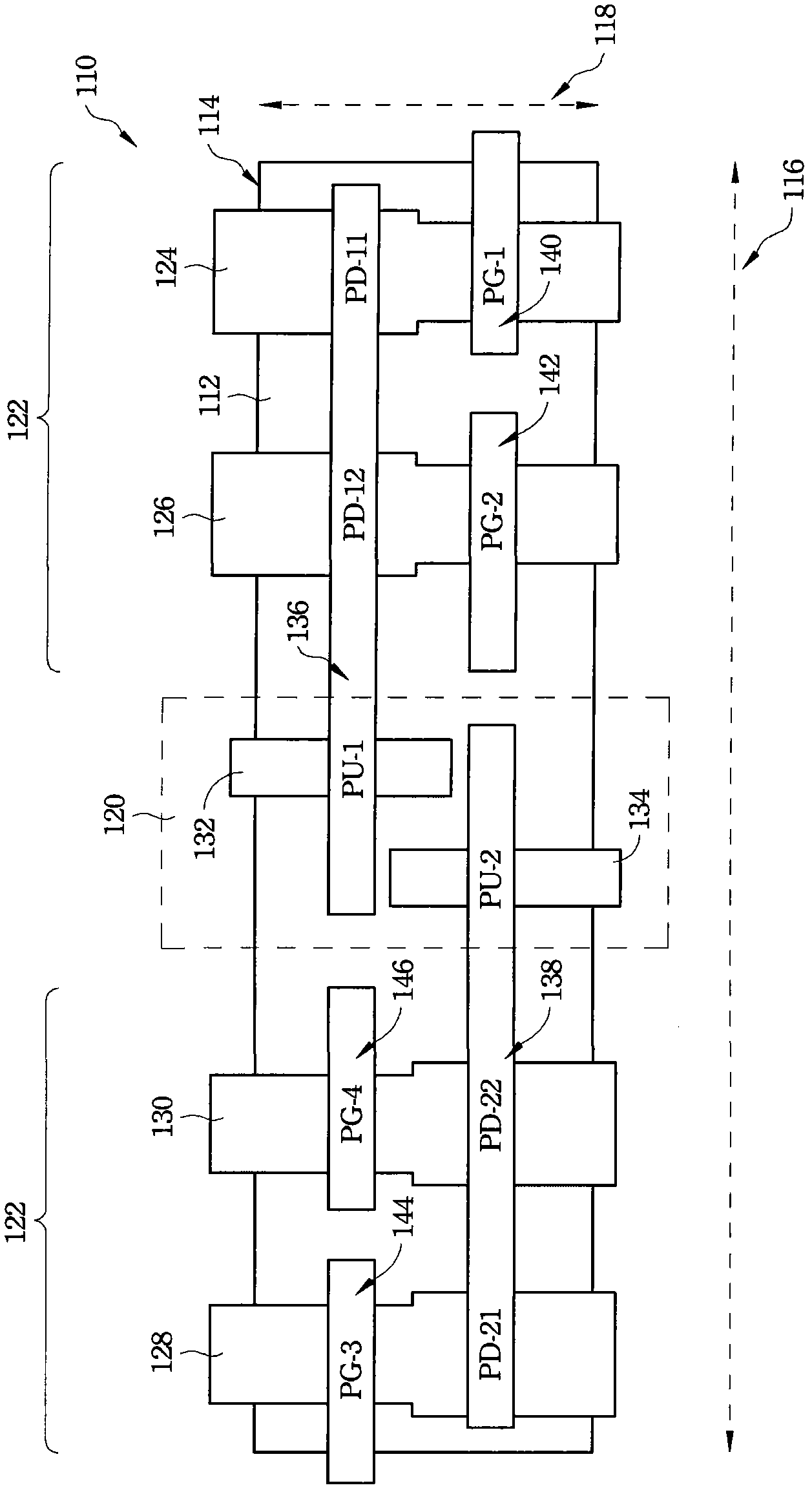 Fully balanced dual-port memory cell