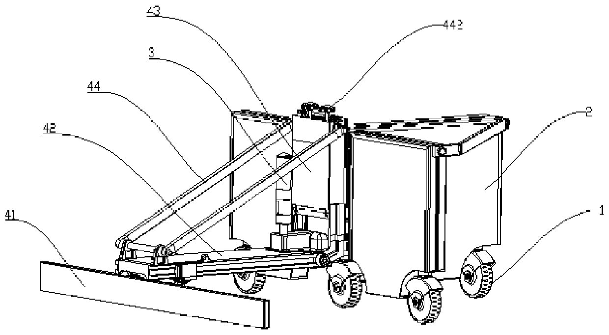 Ground leveling robot and construction method thereof