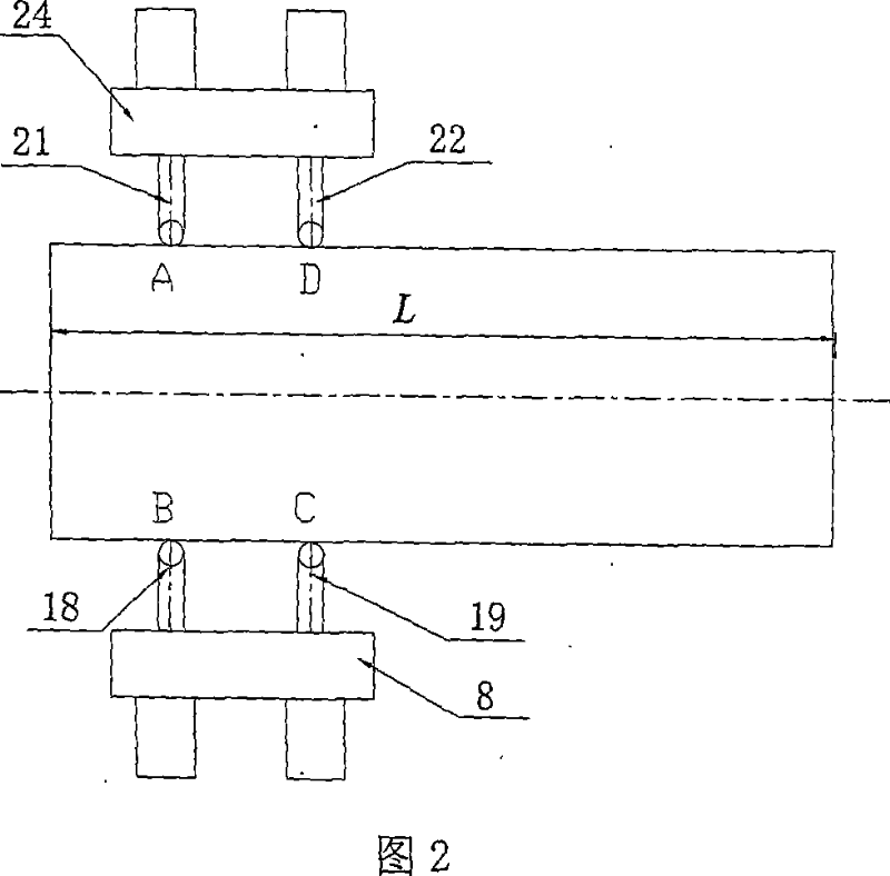 Method and device for the on-line measuring roundness level of high-precision roller grinder and roller shape error