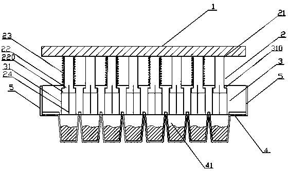 Batch and fast DNA extraction method and extraction device