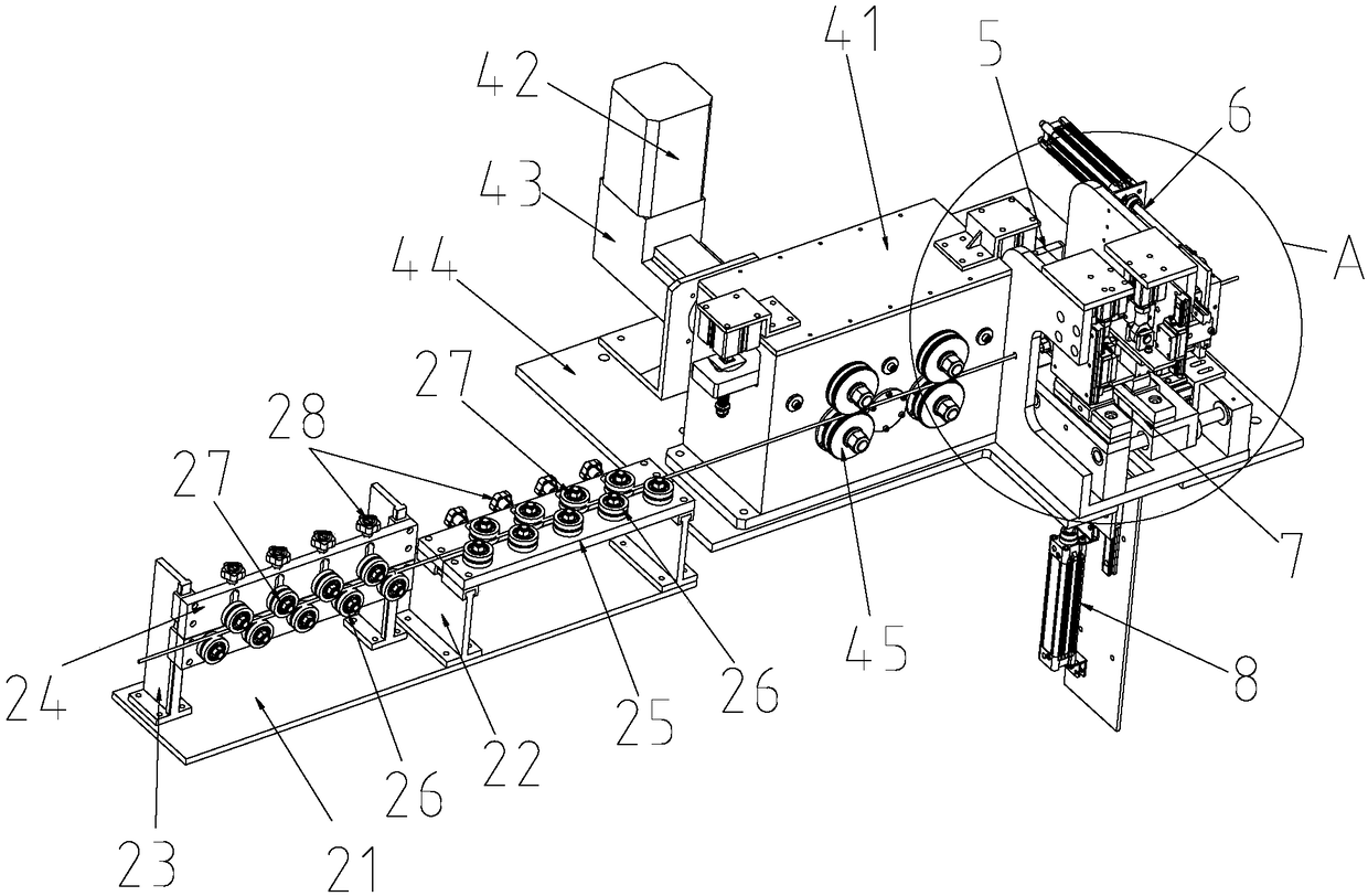 Full-automatic mattress spring frame manufacturing method and device