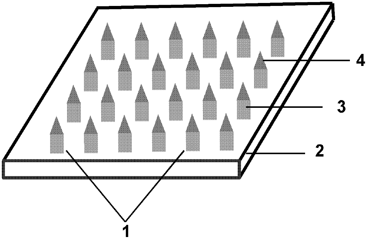 Polymer micro-needle array chip, and preparation method and application thereof