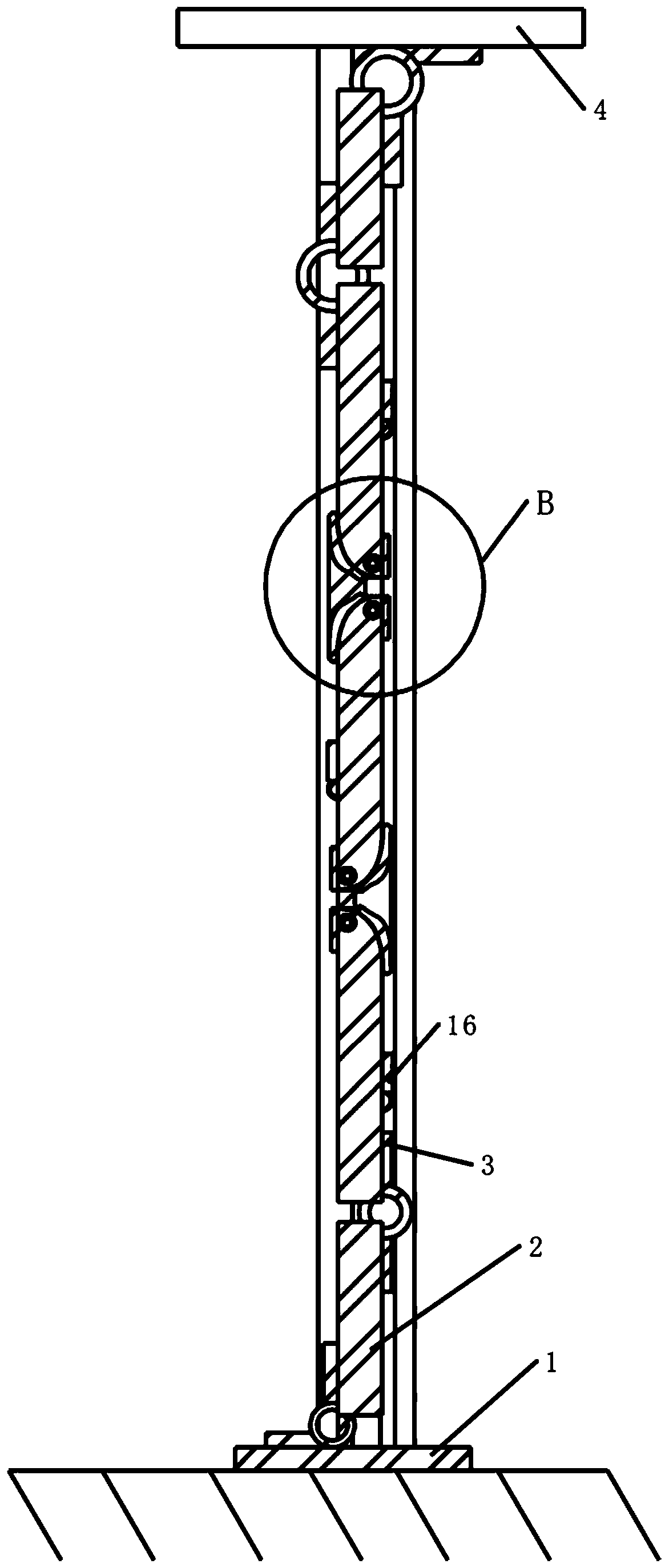 Lifting door convenient to mount