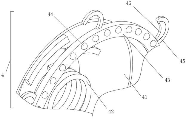 An anti-pull support coiling device for long-distance pipelines