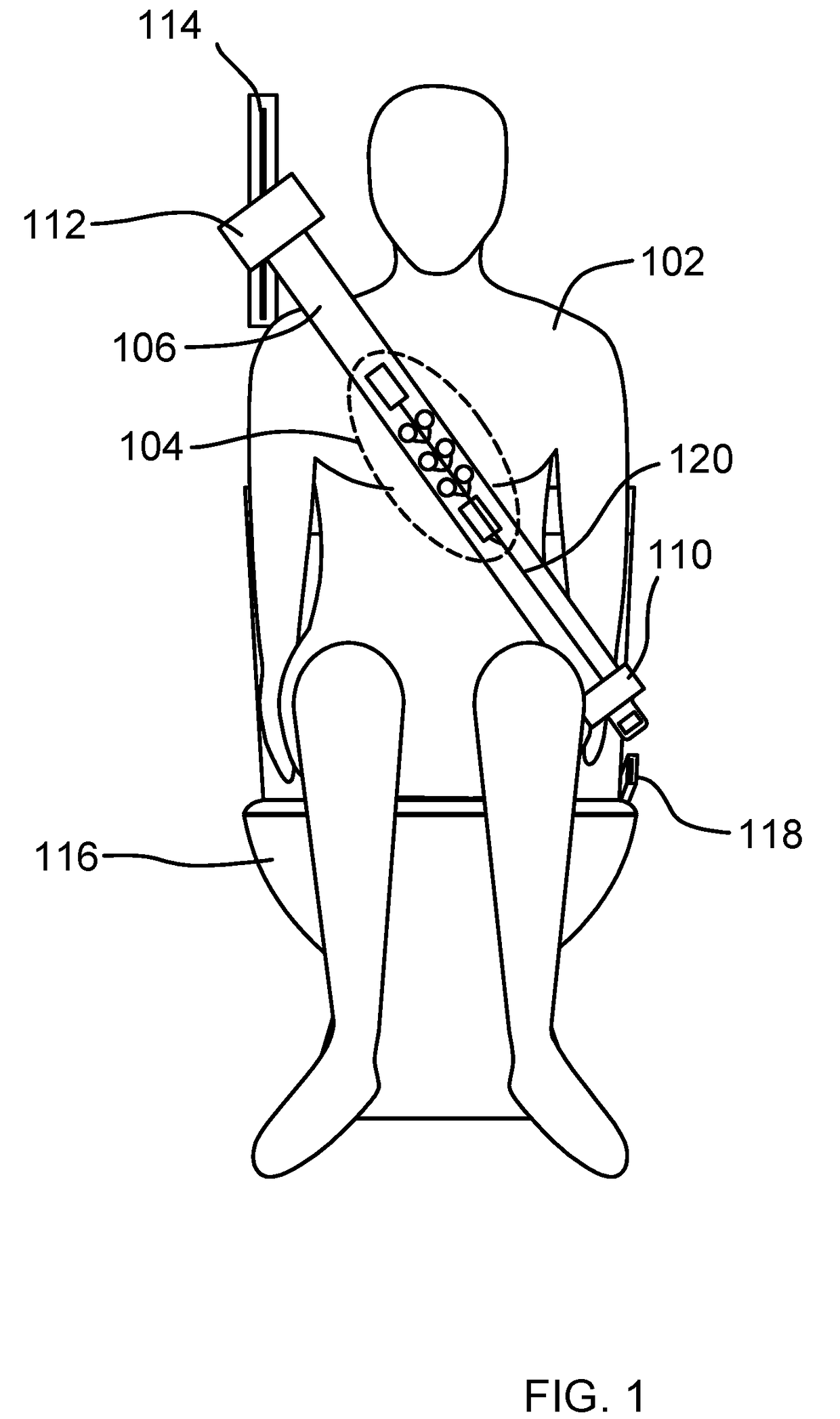 Toilet With A Health Monitoring Torso Belt