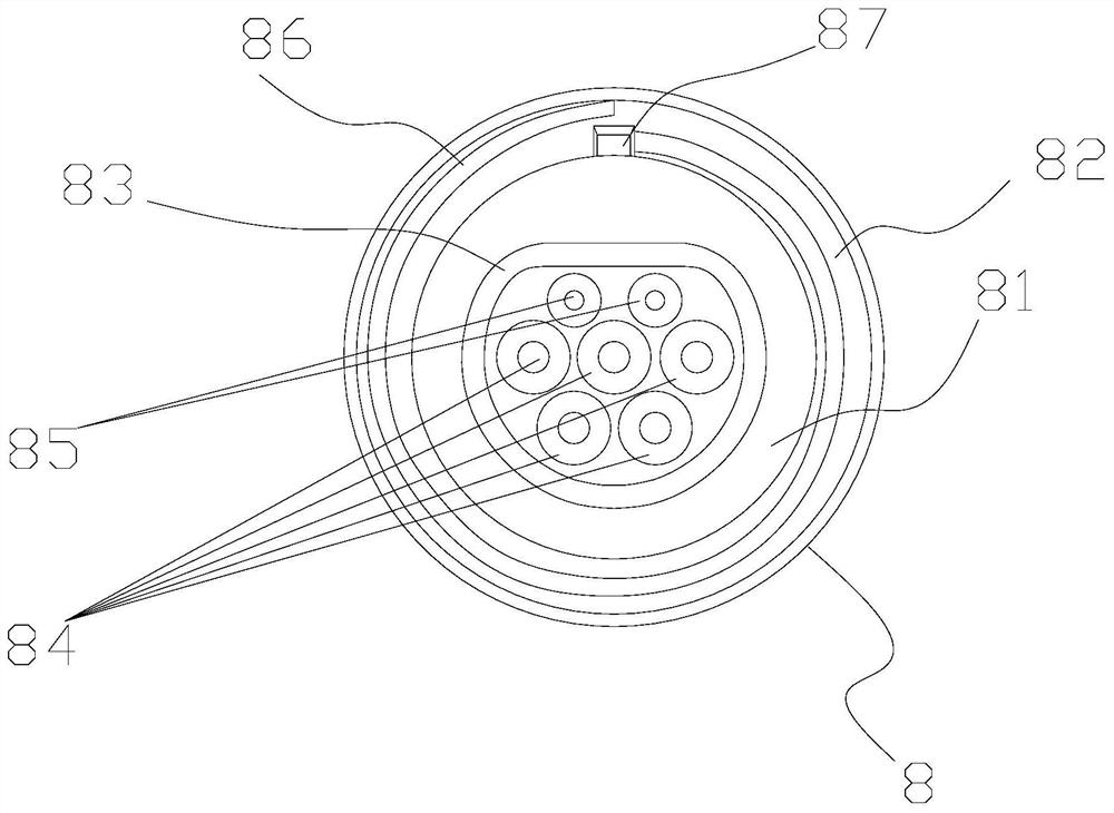 Ground plug lifting type electric vehicle charging pile and working method thereof