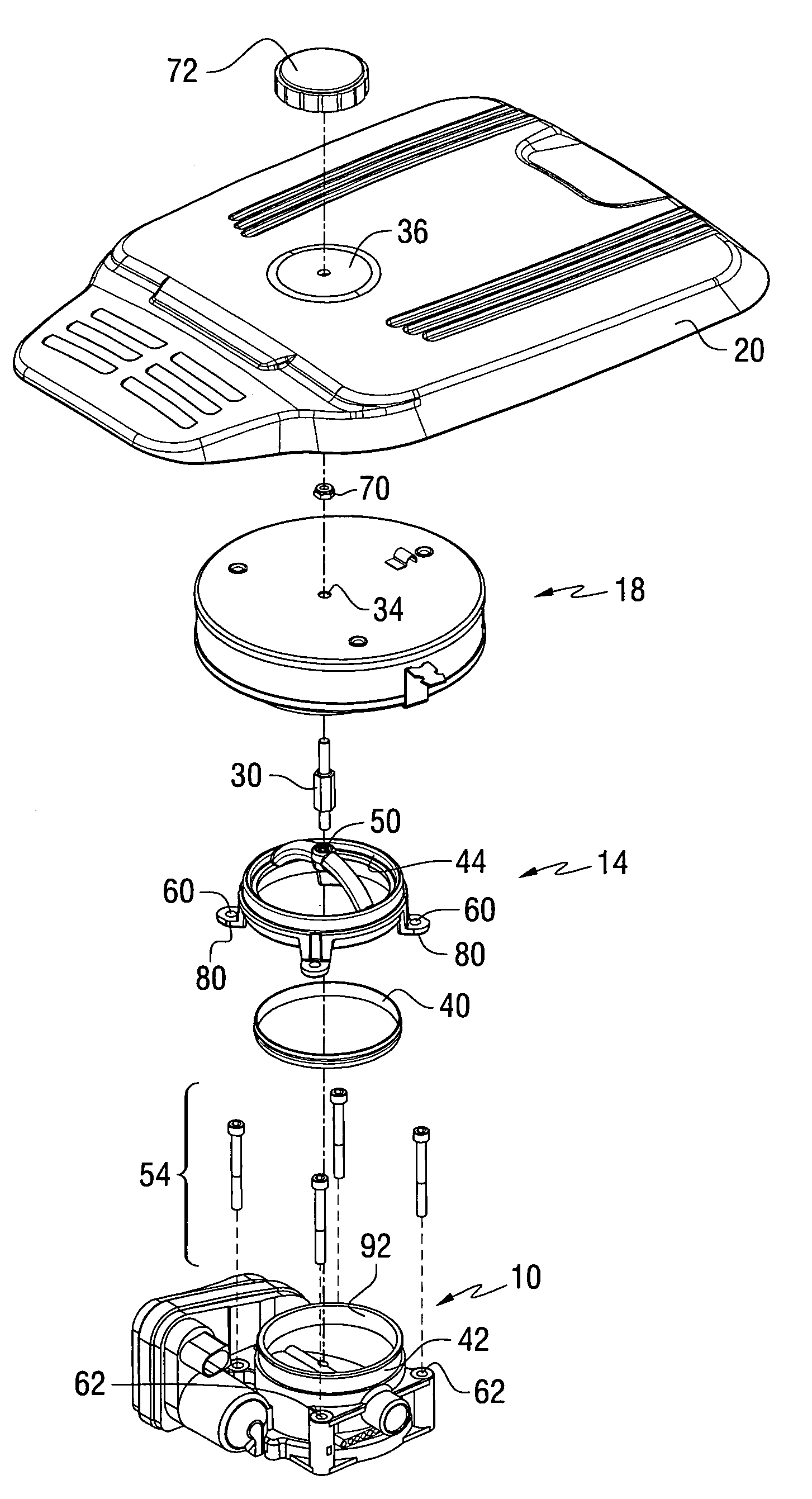 Component mounting system for a marine engine