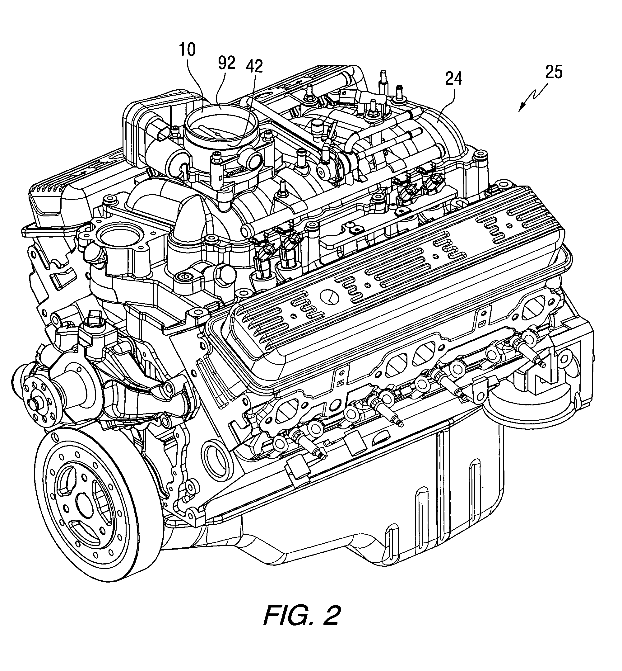 Component mounting system for a marine engine