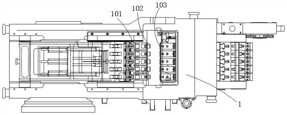 Quick die changing mechanism