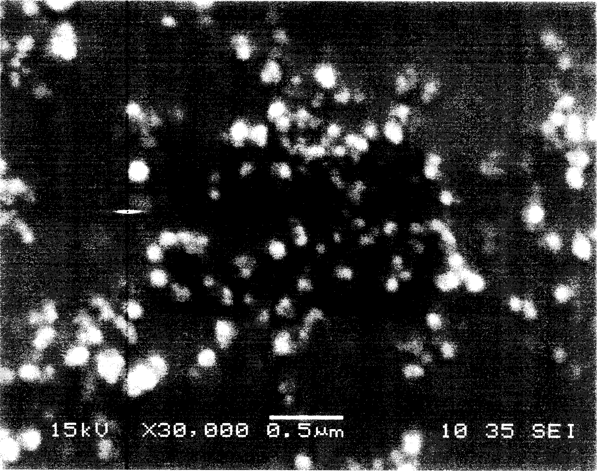 Nanometer magnetic fluorescent microsphere and its prepn and application