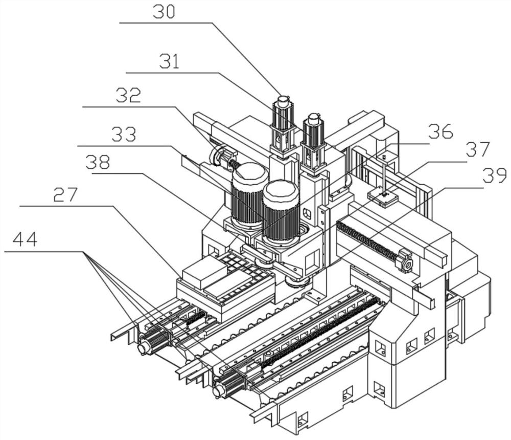 Metal steel plate end face chip milling device