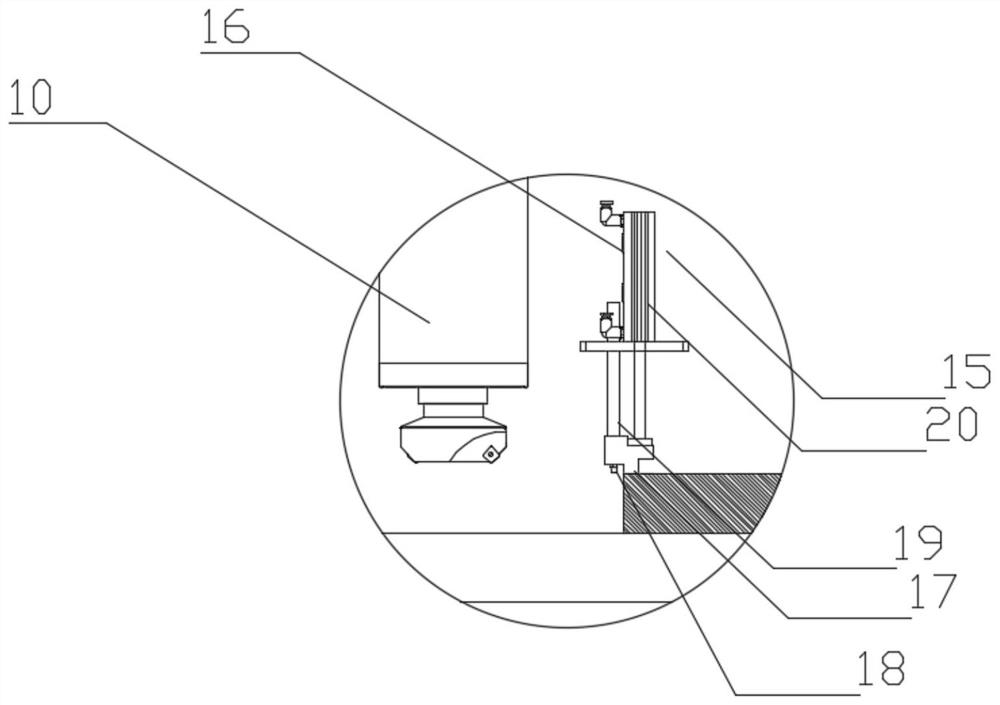 Metal steel plate end face chip milling device