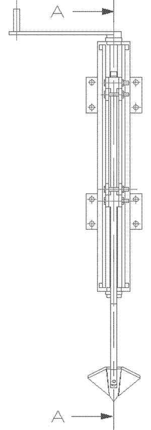 Subsoiler stress testing device