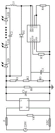 AC (alternating current) high-voltage double-side LED lamp bar