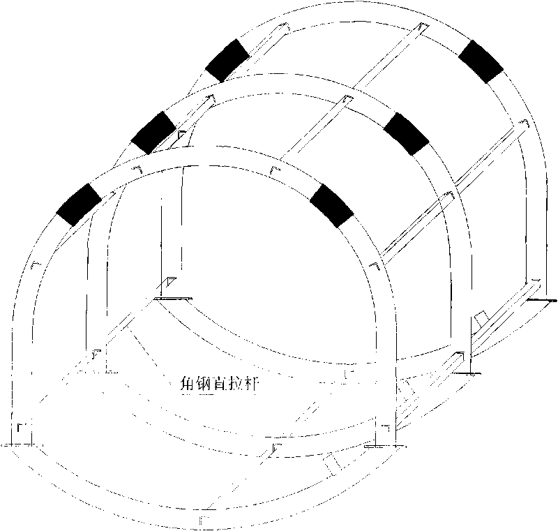 Composite support device of dynamic pressure softrock tunnel based on steel pipe concrete bracket