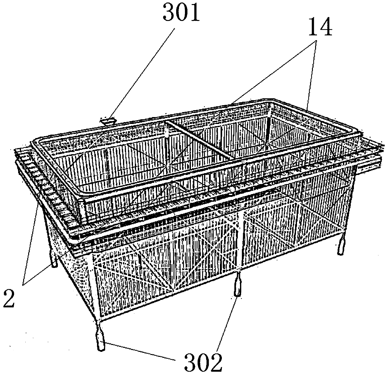 Large, recreational, intelligent and pollution-free aquaculture grid cage