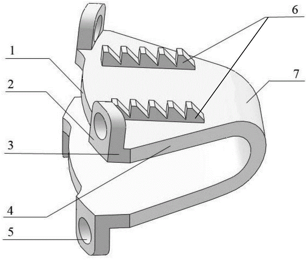 Artificial cervical intervertebral disc with ultrahigh activity type chamfering U-shaped structure