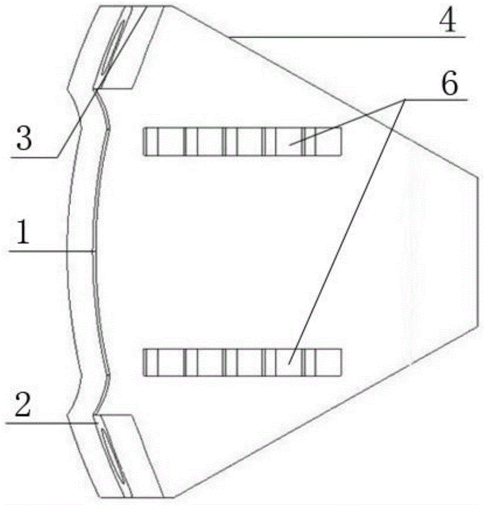 Artificial cervical intervertebral disc with ultrahigh activity type chamfering U-shaped structure