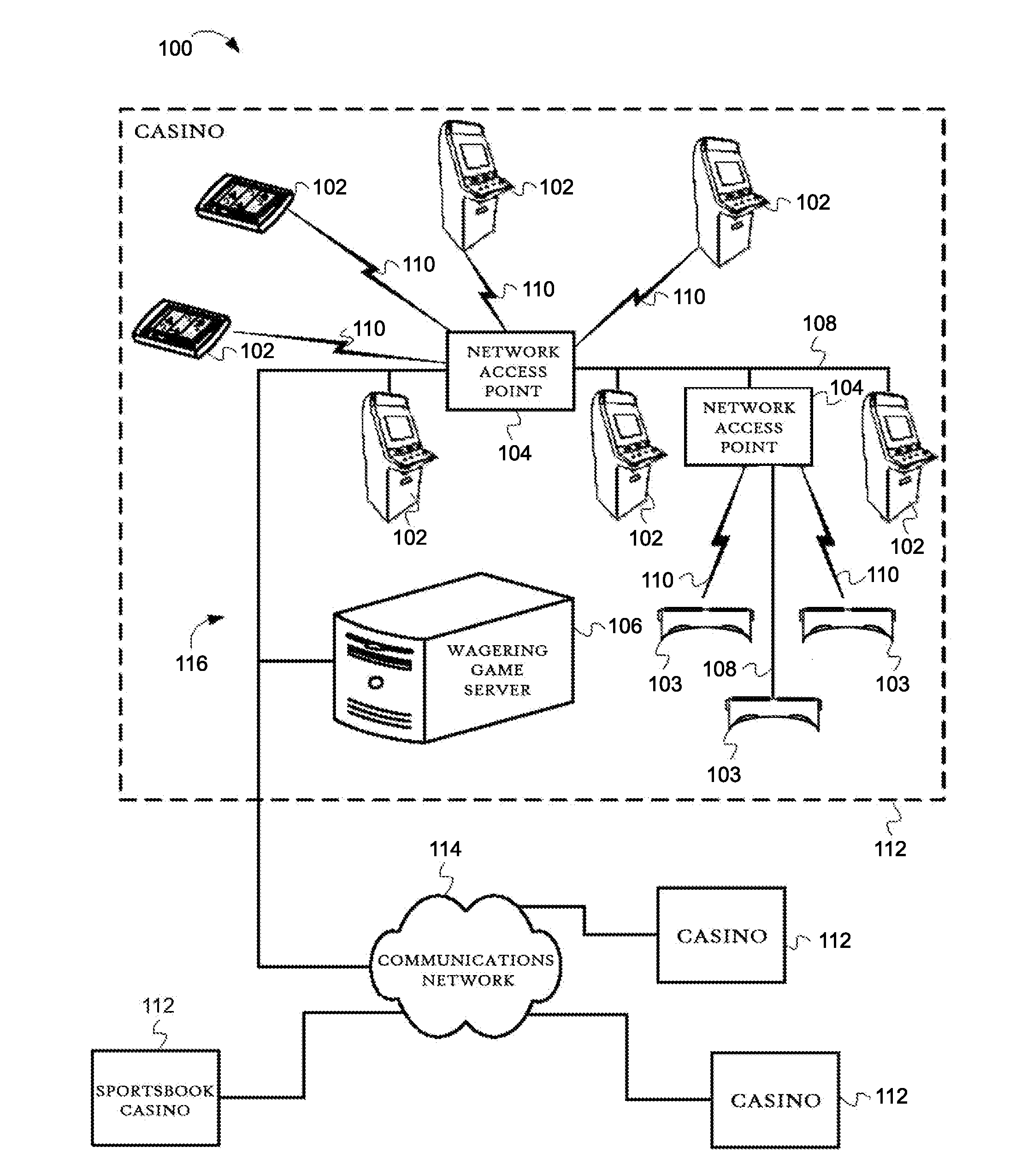 Gaming machine and system for concurrent gaming player interface manipulation based on visual focus