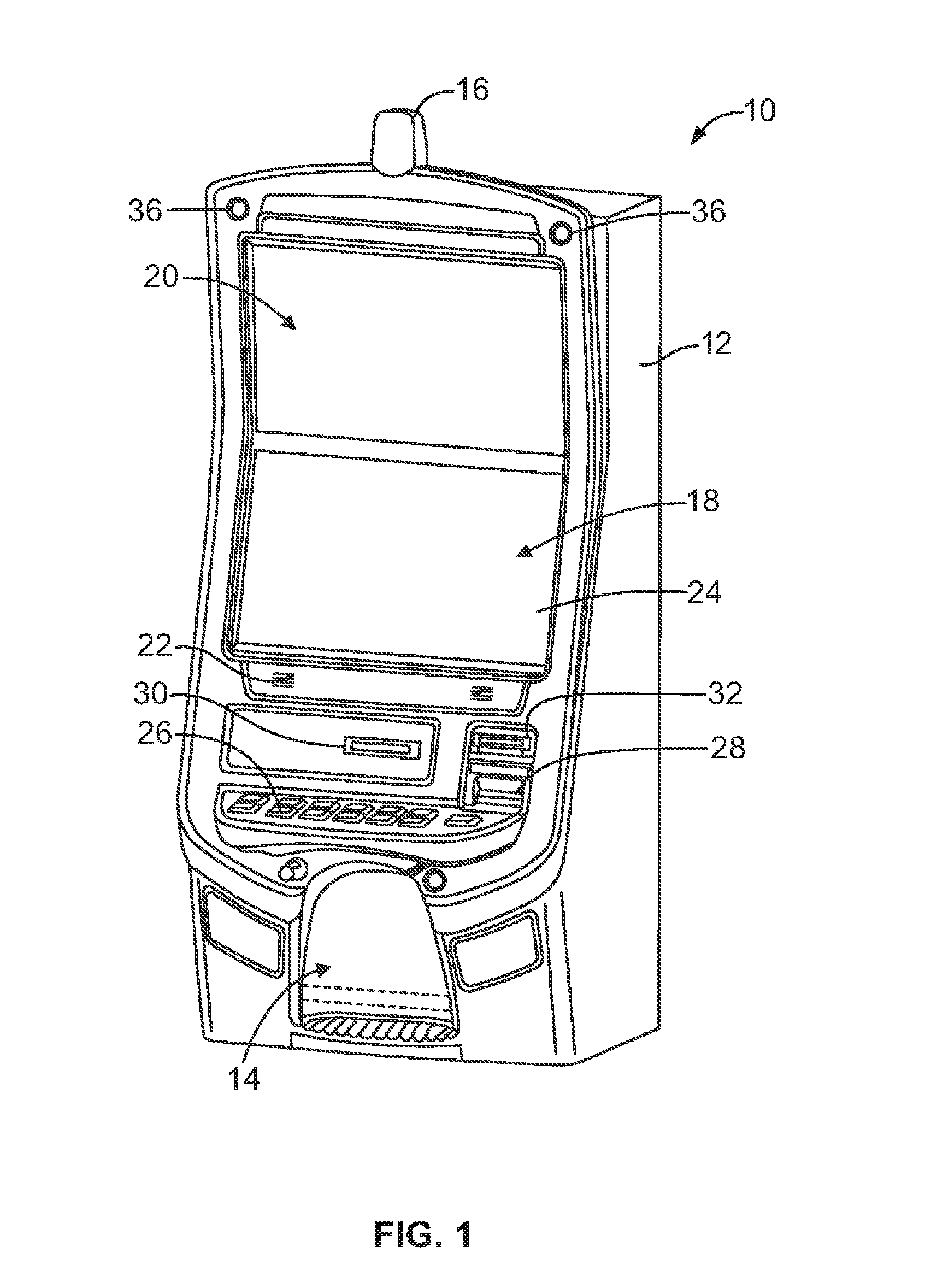 Gaming machine and system for concurrent gaming player interface manipulation based on visual focus