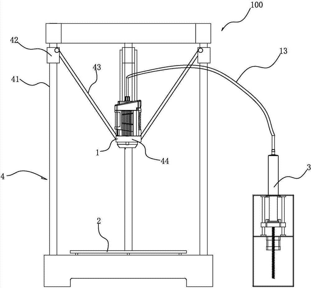 Printing method of 3D product, and 3D printer used in method