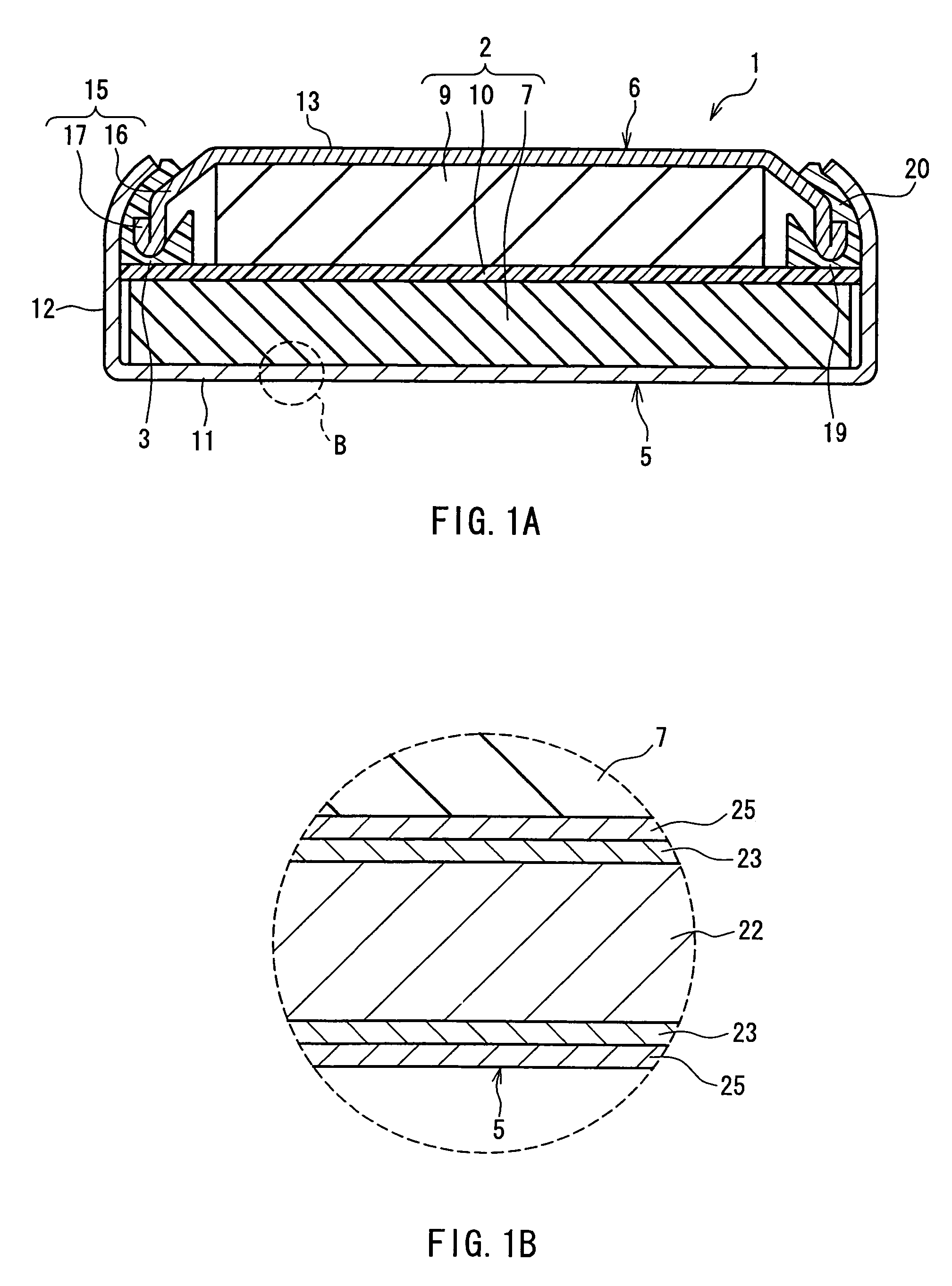 Flat-shaped battery