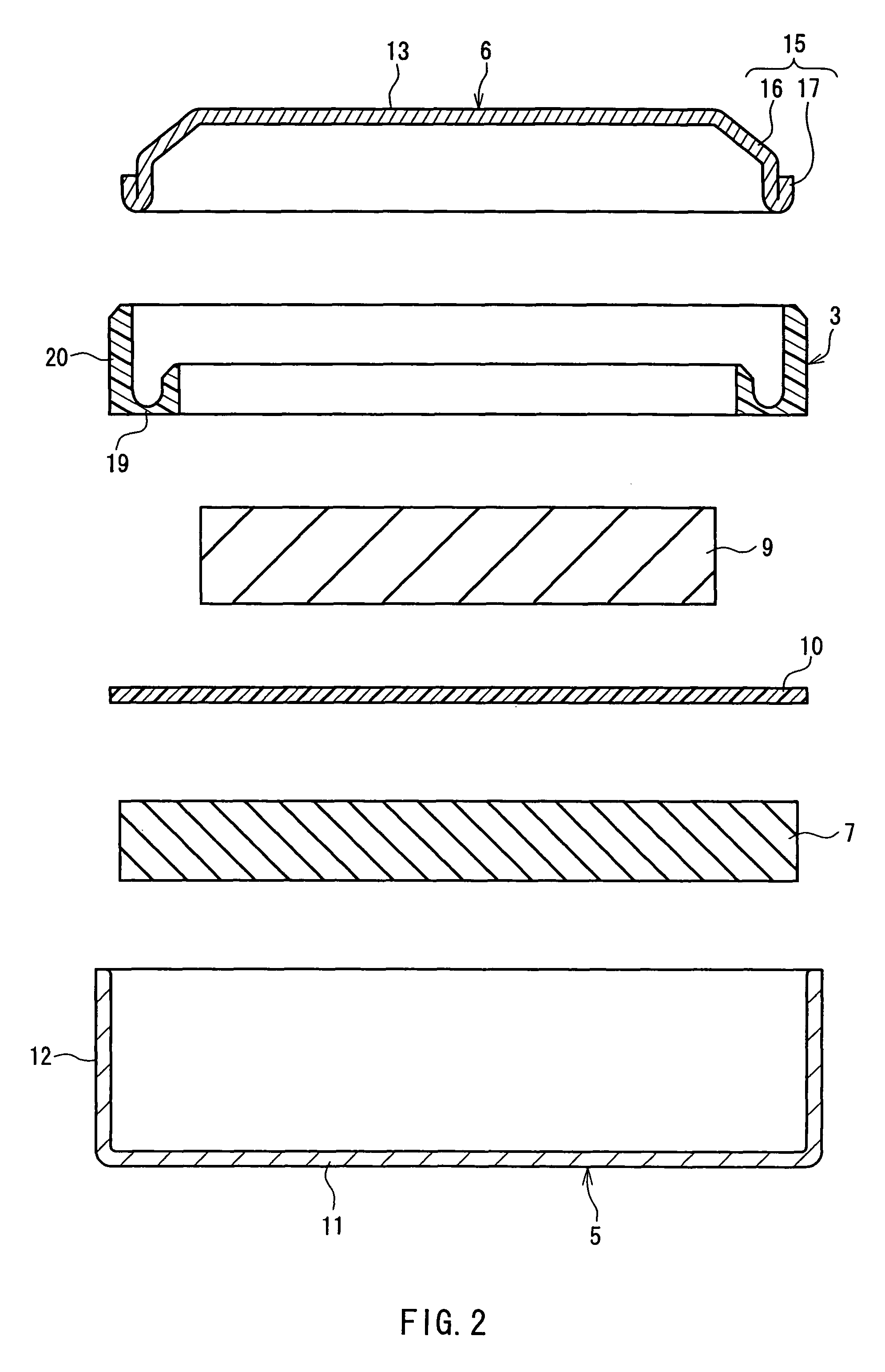 Flat-shaped battery