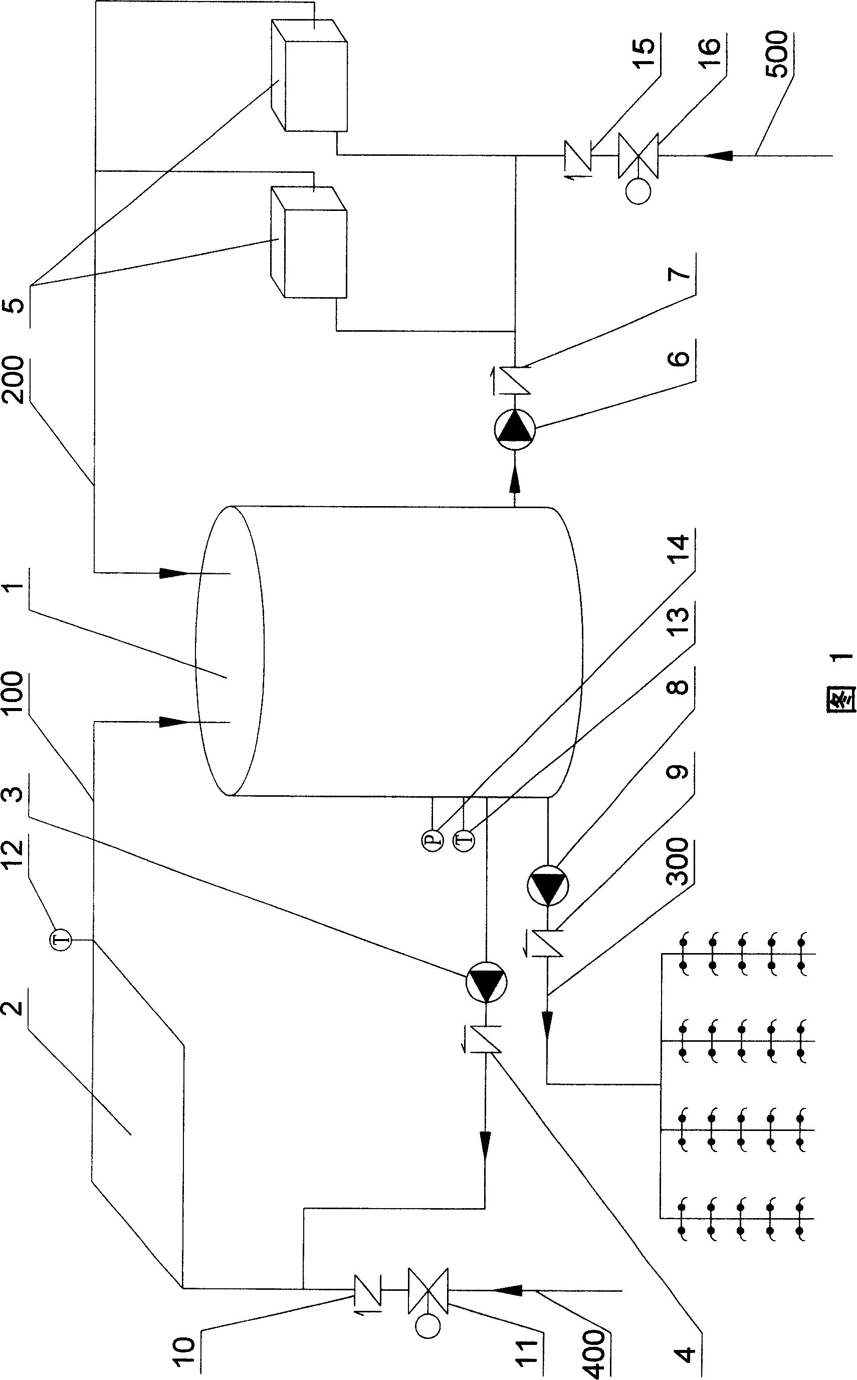 Intelligentized light energy heat pump type cold-hot water energy-saving machine set and control method