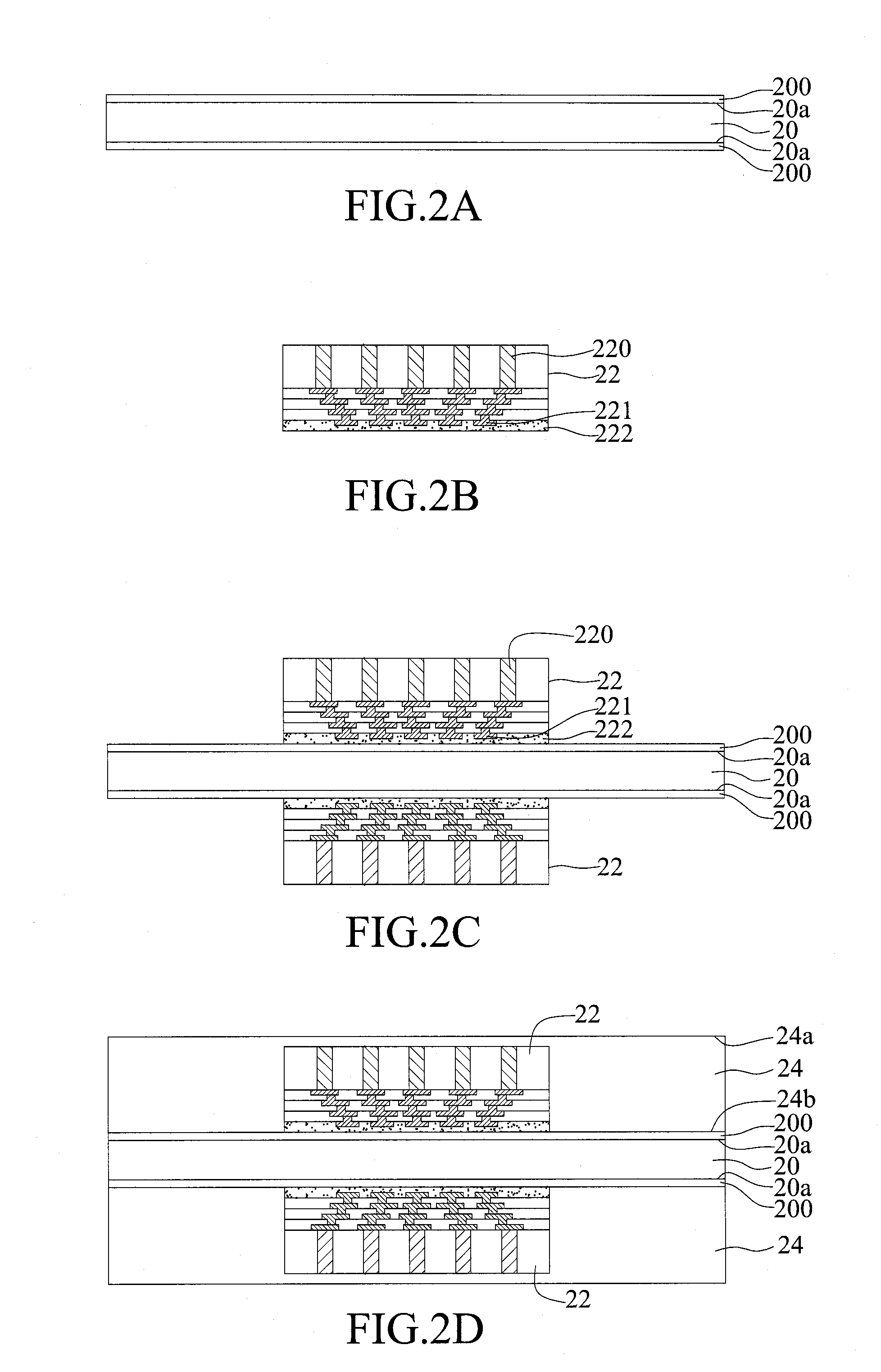 Package structure having through-silicon-via (TSV) chip embedded therein and fabrication method thereof