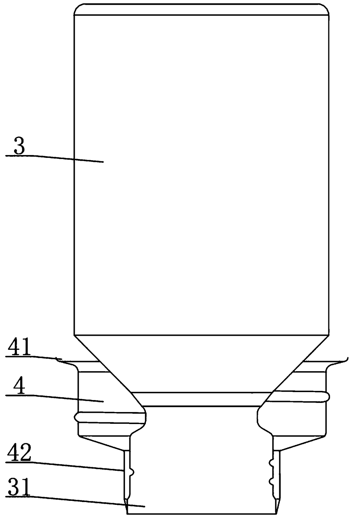 Manufacturing process of double-opening vacuum cup