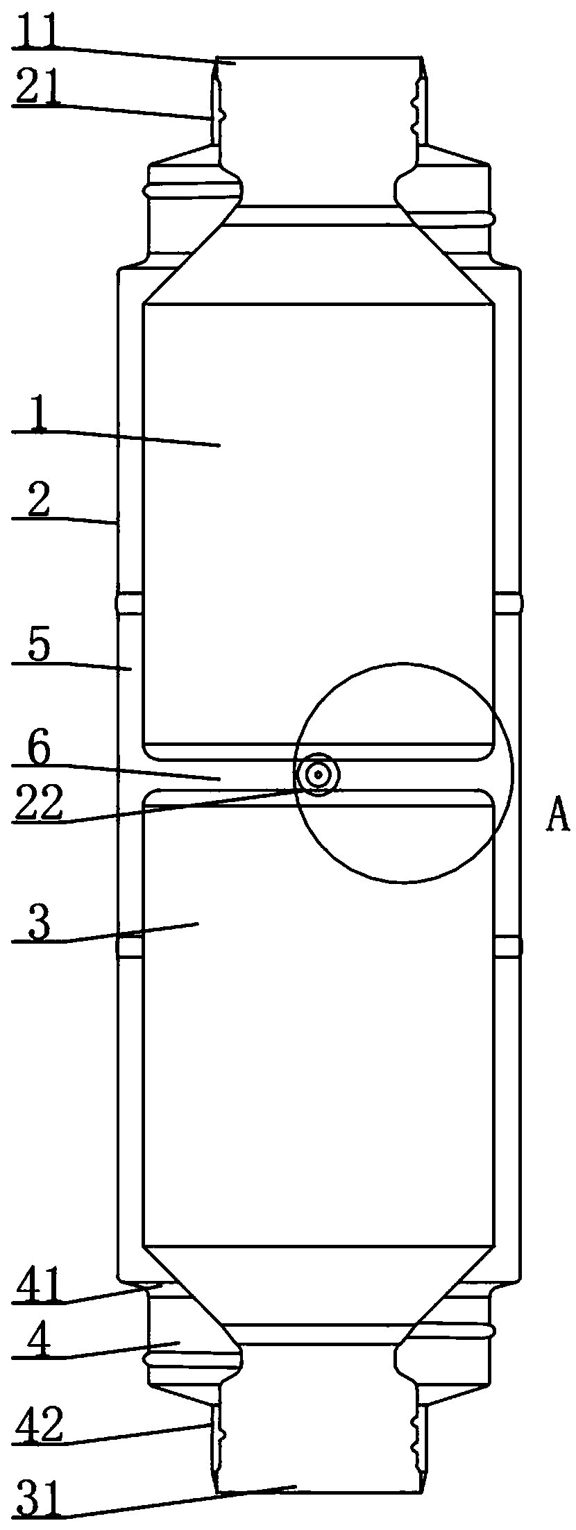 Manufacturing process of double-opening vacuum cup