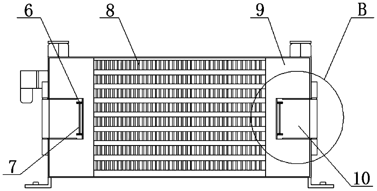 Adjustable cooling device for producing medical equipment plastic product