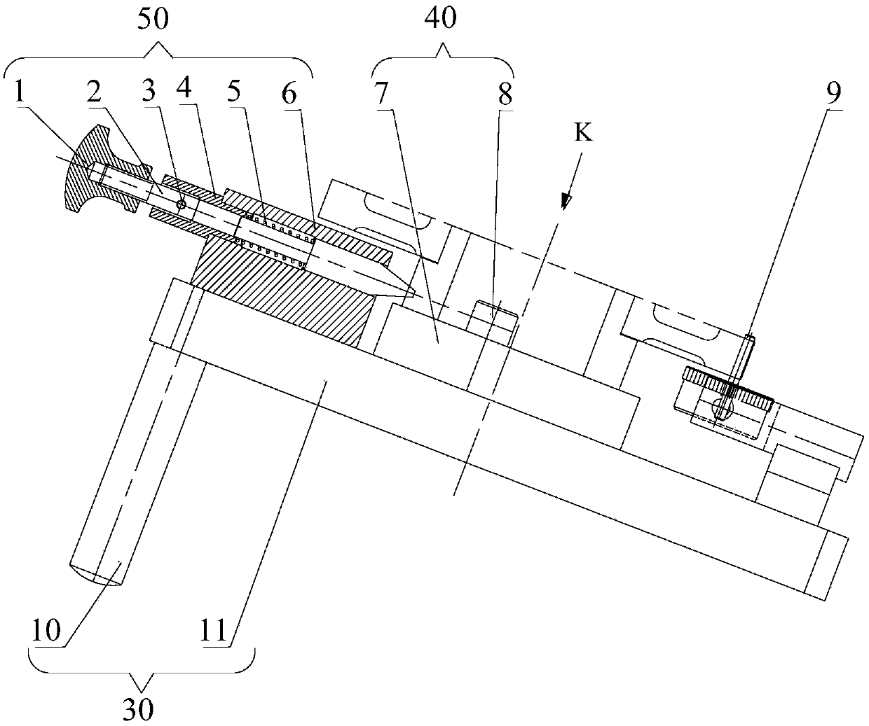 Two-stage cone pulley phase angle error detecting device and detecting method thereof