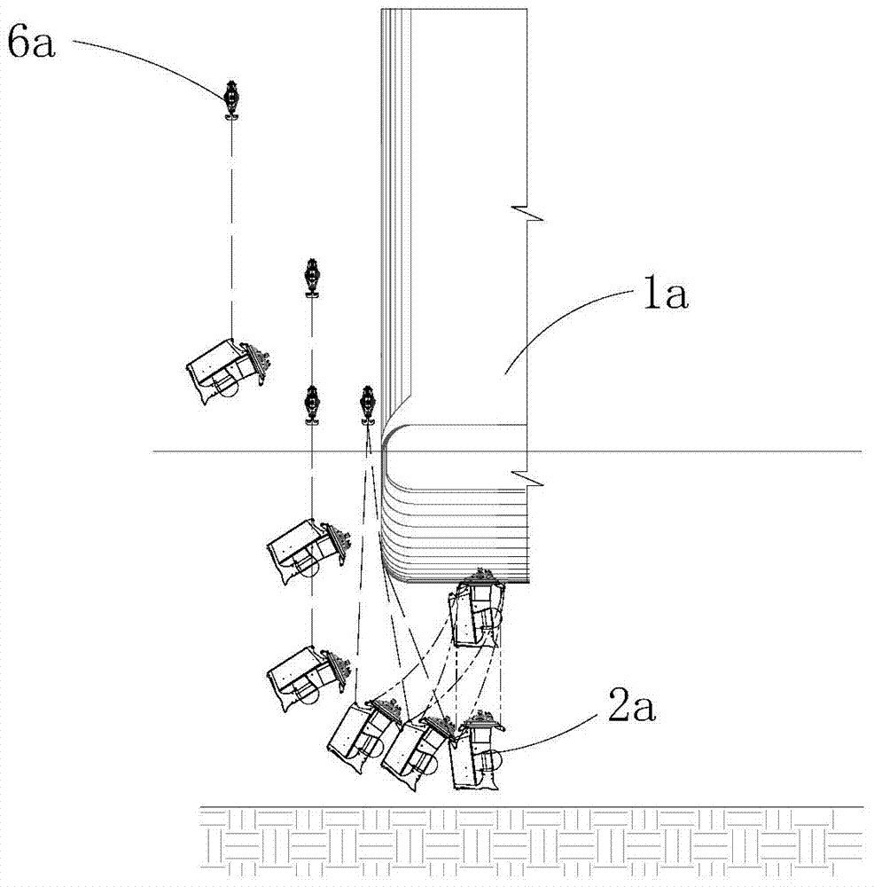 Disassembly method of offshore platform propeller