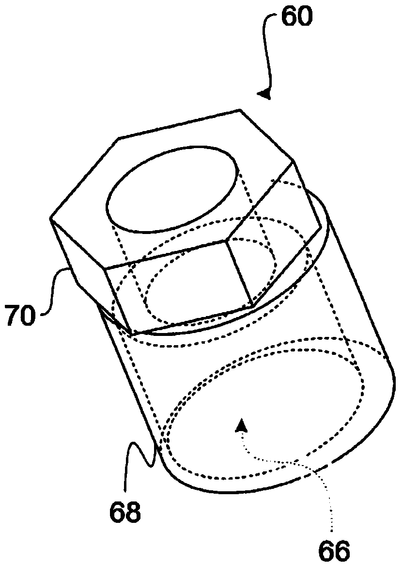 Fastening system with eccentric