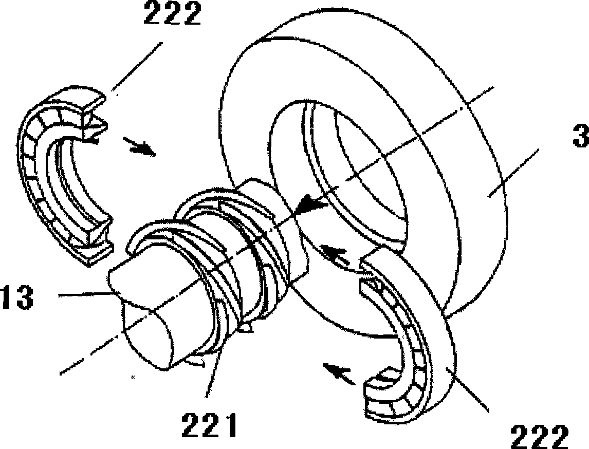 Rotating dynamical type multiphase booster pump