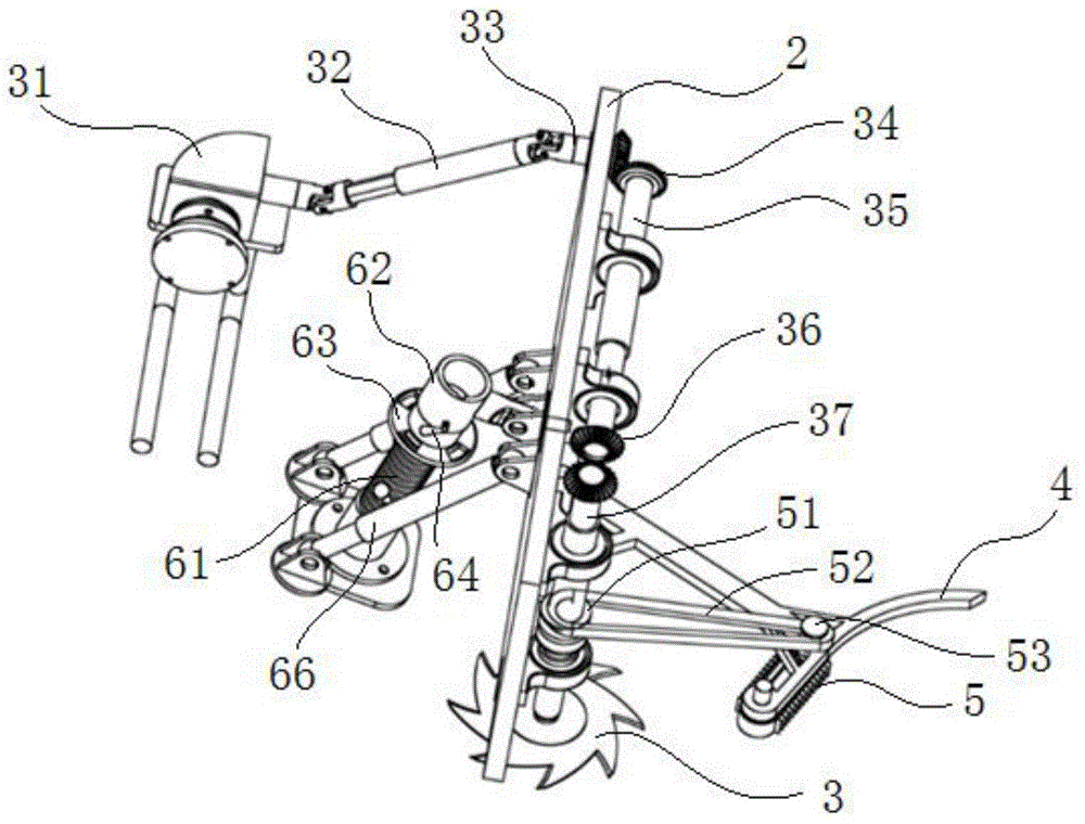 Mulberry tree cutting machine