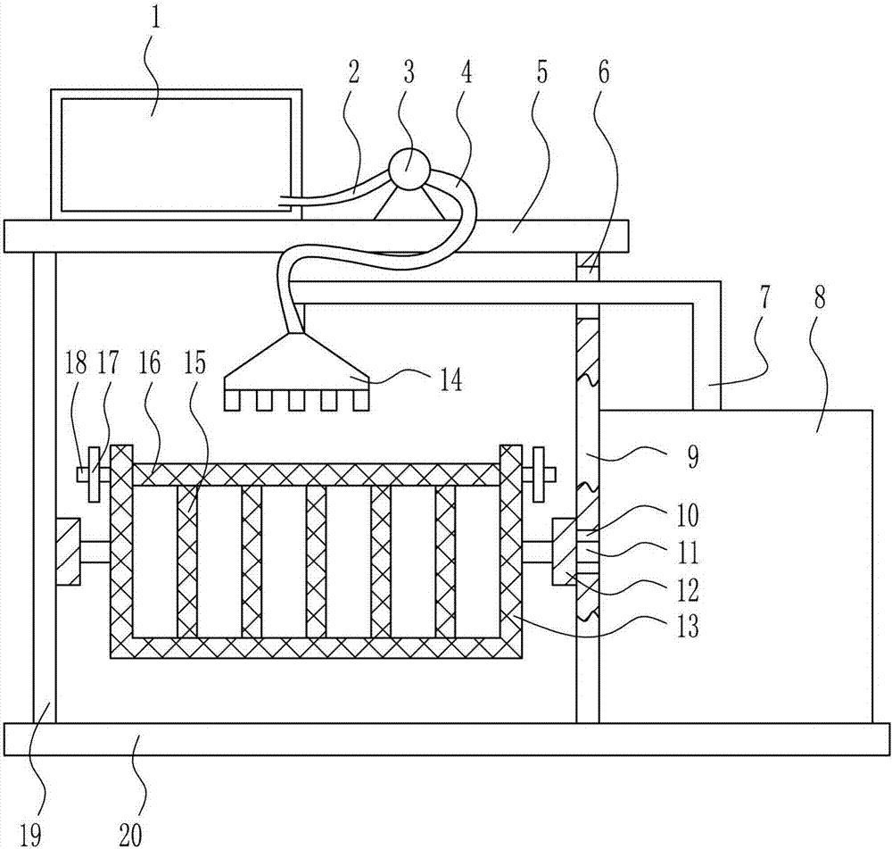 Quick cleaning device for LED lamps