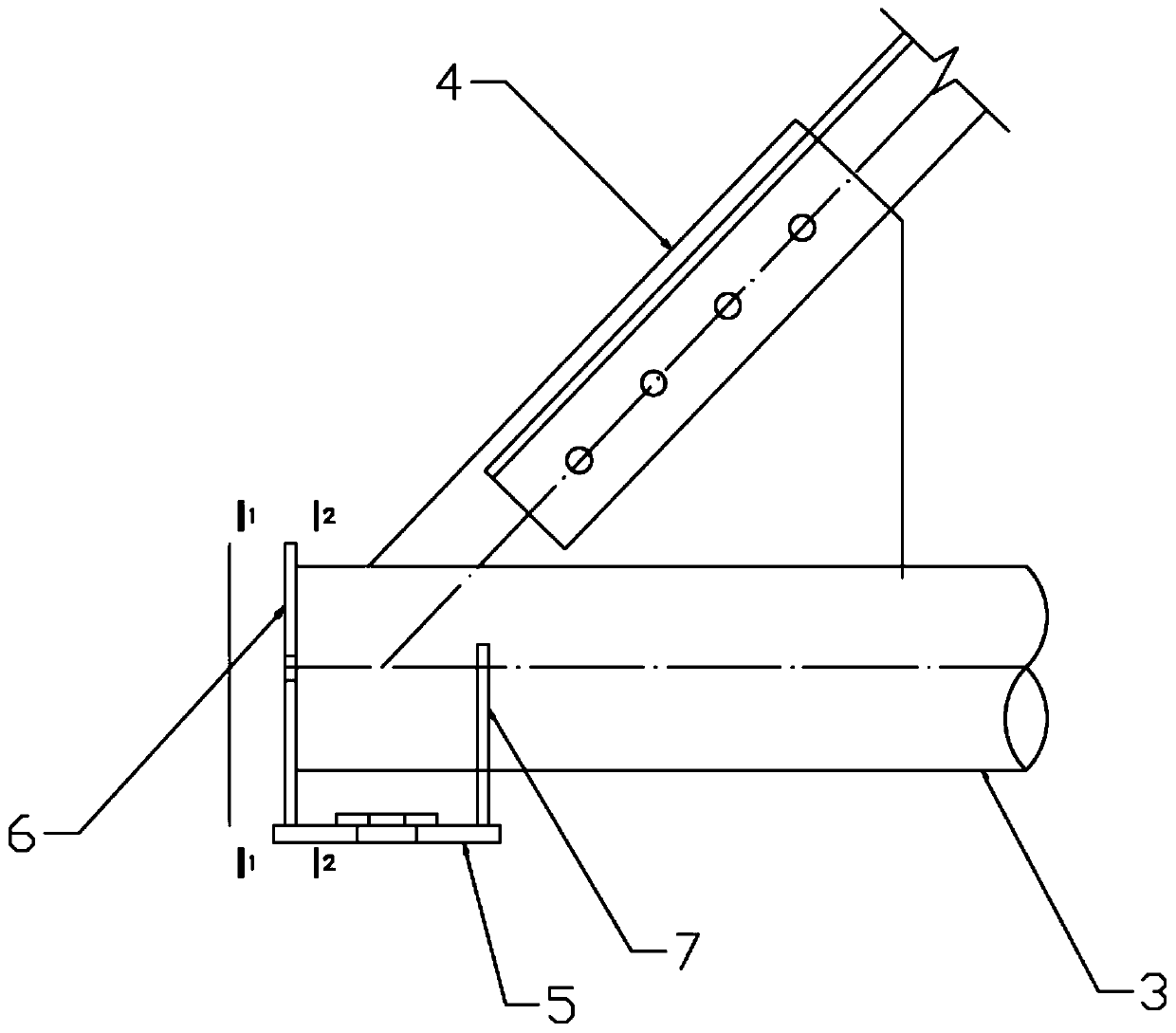 220kV framework structure suitable for large slope site