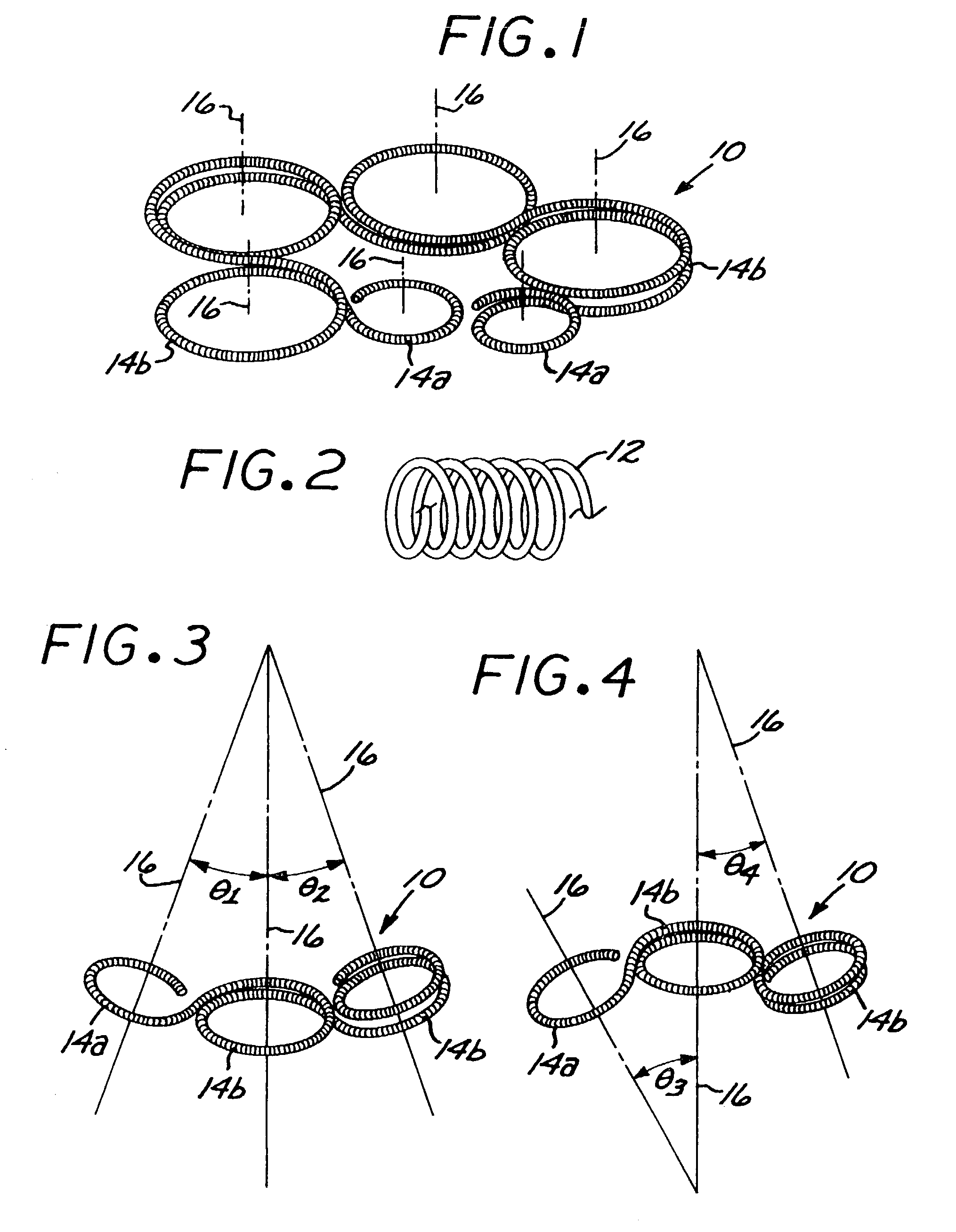 Microcoil vaso-occlusive device with multi-axis secondary configuration