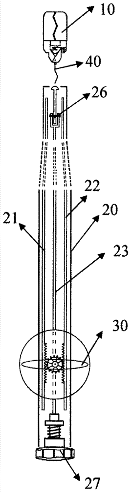 An artificial chord interventional device