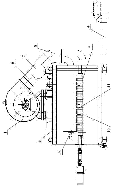 Strong wind cooling system for medium plate heat treatment