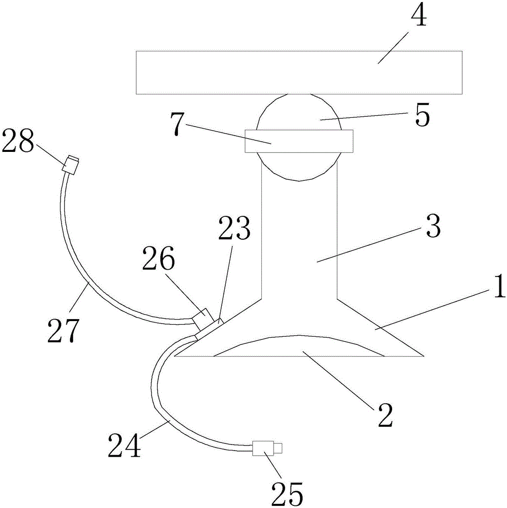 Rechargeable vehicle-mounted handset support