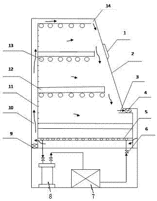 Fruit and vegetable display cabinet with illumination function