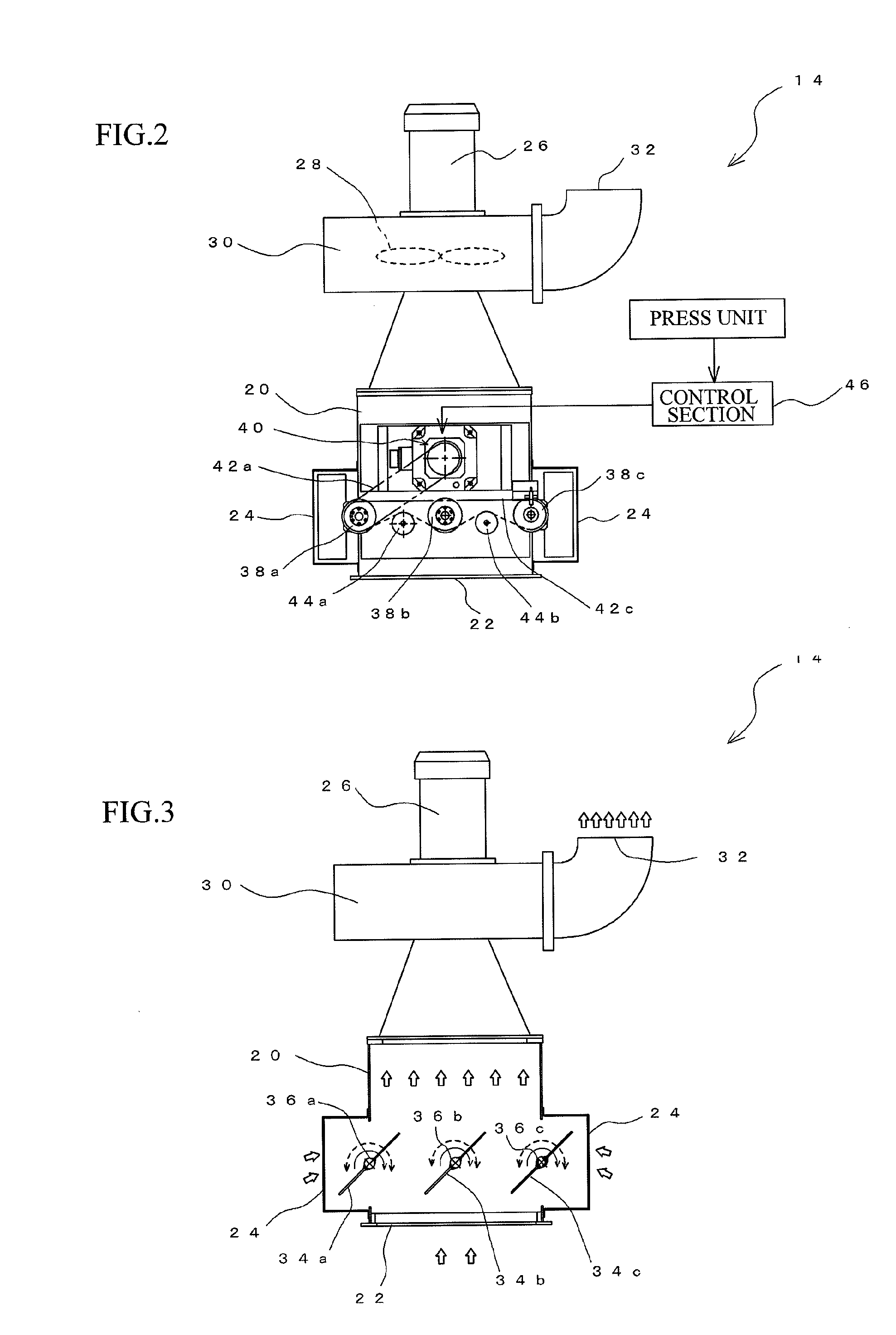 Suction unit and heat exchange fin manufacturing machine