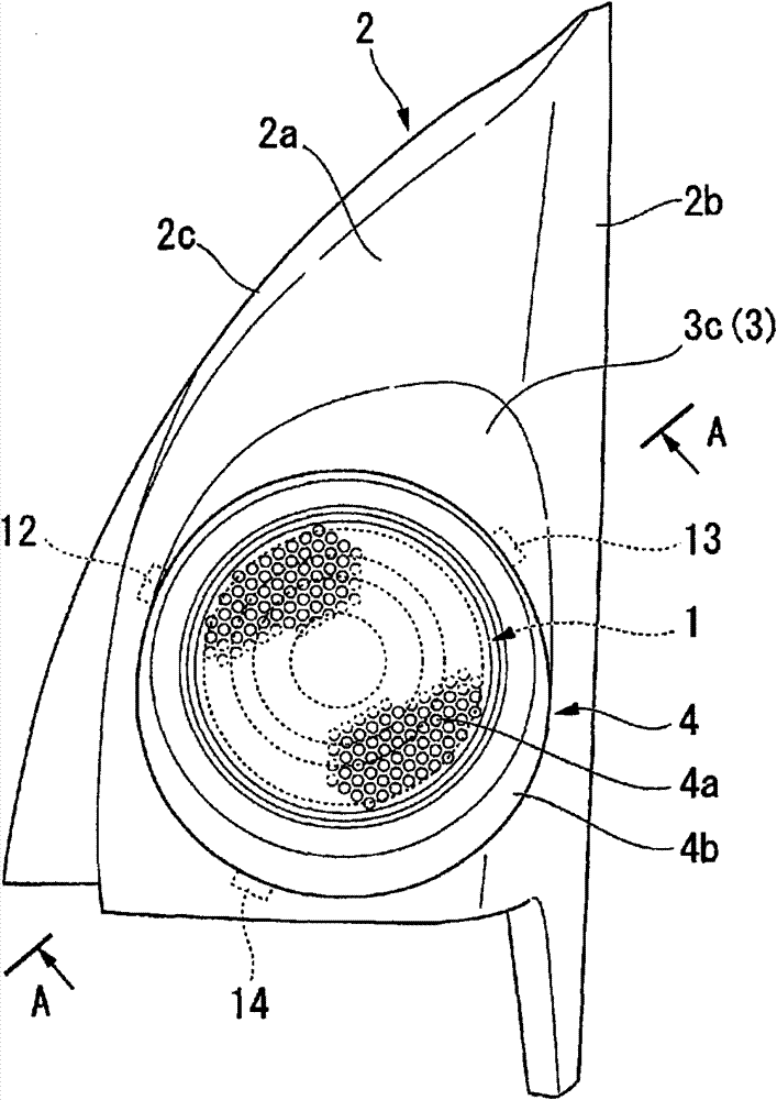 Loudspeaker mounting structure